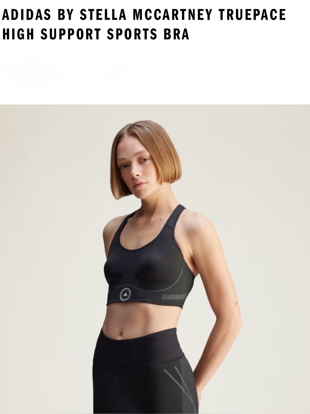 NWT Adidas by Stella McCartney Truepace High Support Sports Bra Size XS AB
